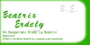 beatrix erdely business card